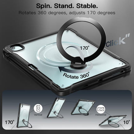 Powerful Sailor Metal Holder Hybrid Tablet Case with Strap & Glass Film, For iPad Air 13 2026 / 2025 / 2024, For iPad Pro 11 2025 / 2024, For iPad 2025 / 2022, For iPad Air 11 2026 / 2025 / 2024