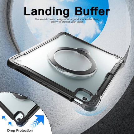 Powerful Sailor Metal Holder Hybrid Tablet Case with Strap & Glass Film, For iPad Air 13 2026 / 2025 / 2024, For iPad Pro 11 2025 / 2024, For iPad 2025 / 2022, For iPad Air 11 2026 / 2025 / 2024