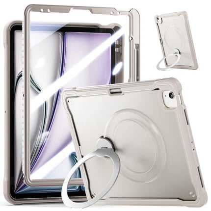 Powerful Sailor Metal Holder Hybrid Tablet Case with Strap & Glass Film, For iPad Air 13 2026 / 2025 / 2024, For iPad Pro 11 2025 / 2024, For iPad 2025 / 2022, For iPad Air 11 2026 / 2025 / 2024