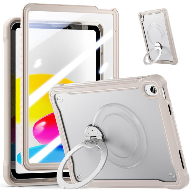 Powerful Sailor Metal Holder Hybrid Tablet Case with Strap & Glass Film, For iPad Air 13 2026 / 2025 / 2024, For iPad Pro 11 2025 / 2024, For iPad 2025 / 2022, For iPad Air 11 2026 / 2025 / 2024