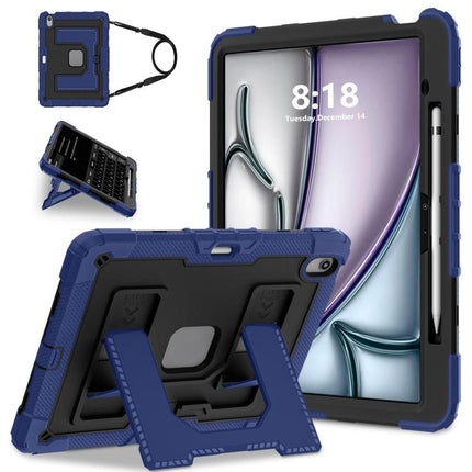 Big Holder Silicone Hydric PC Tablet Case with Shoulder Strap, For iPad Air 13 2026 / 2025 / 2024