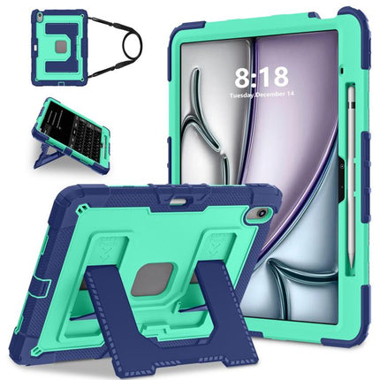 Big Holder Silicone Hydric PC Tablet Case with Shoulder Strap, For iPad Air 13 2026 / 2025 / 2024