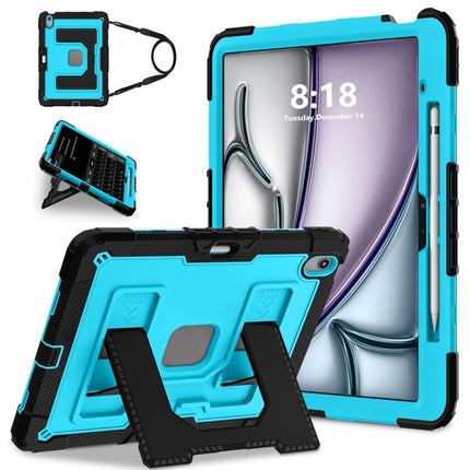 Big Holder Silicone Hydric PC Tablet Case with Shoulder Strap, For iPad Air 13 2026 / 2025 / 2024