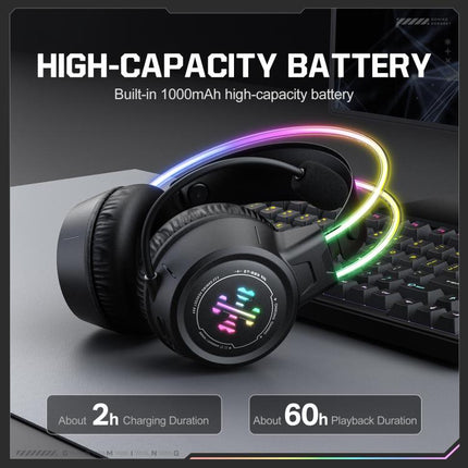 ONIKUMA GT889 Tri-mode RGB Bluetooth 2.4G Wired Gaming Headset, GT889