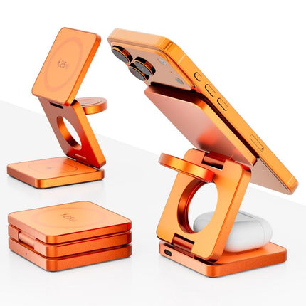 IW31 25W Foldable 3 in 1 Magnetic Wireless Fast Charger