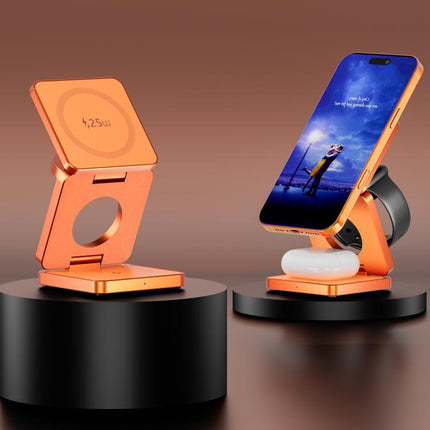 IW31 25W Foldable 3 in 1 Magnetic Wireless Fast Charger