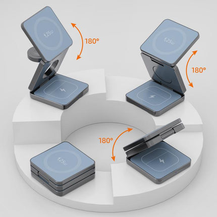 IW31 25W Foldable 3 in 1 Magnetic Wireless Fast Charger