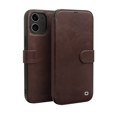 QIALINO Business Magnetic Horizontal Flip Leather Case with Card Slots & Wallet, For iPhone 12 mini, For iPhone 12 / 12 Pro