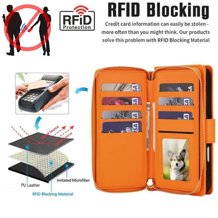 Crossbody Diamond Lattice Zipper Wallet RFID Vegan Leather Phone Case, For iPhone 17 Pro Max, For iPhone 17 Pro
