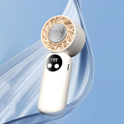 WD-01 Mini Ice Cooling Handheld Fan with Digital Display