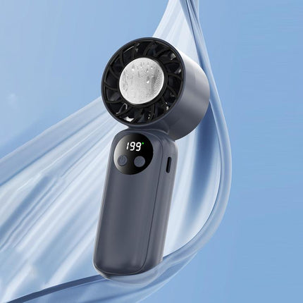 WD-01 Mini Ice Cooling Handheld Fan with Digital Display