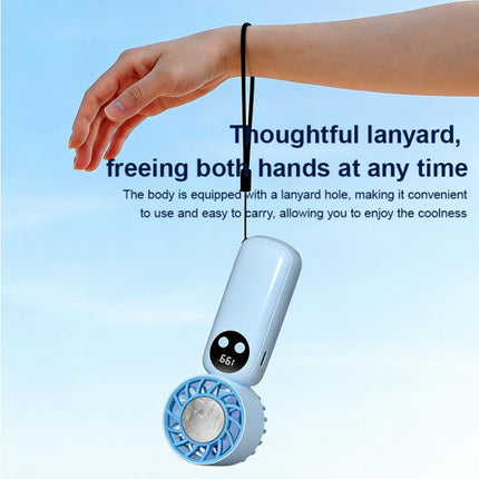 WD-01 Mini Ice Cooling Handheld Fan with Digital Display