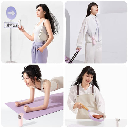F03 High Speed Folding Handheld Fan with Digital Display