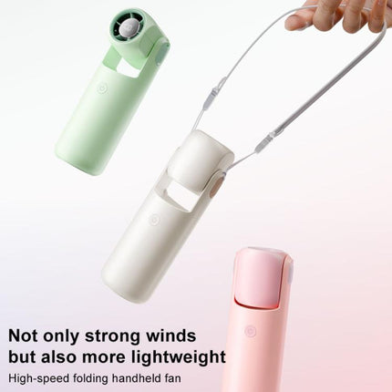 F03 High Speed Folding Handheld Fan with Digital Display
