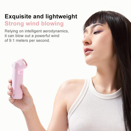 F03 High Speed Folding Handheld Fan with Digital Display