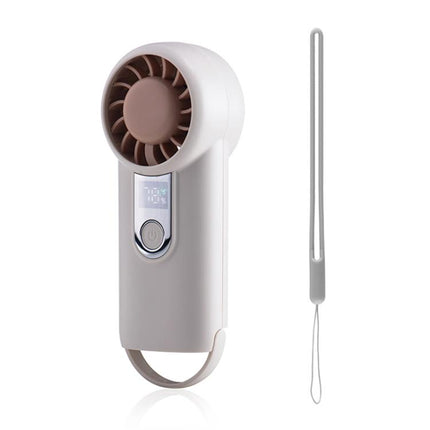 H07 Mini High Speed Handheld Fan with Digital Display