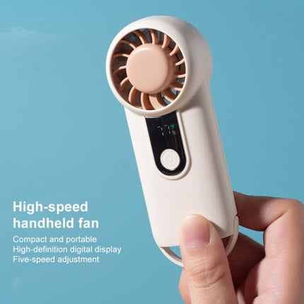 H07 Mini High Speed Handheld Fan with Digital Display