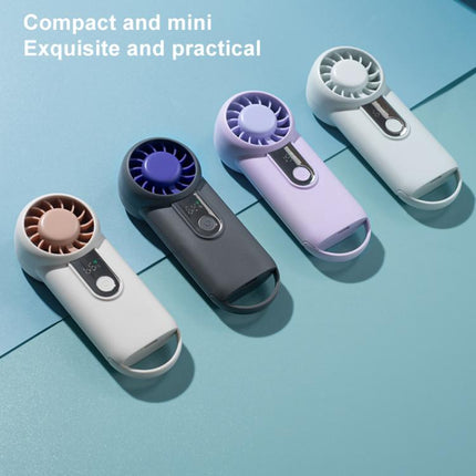 H07 Mini High Speed Handheld Fan with Digital Display