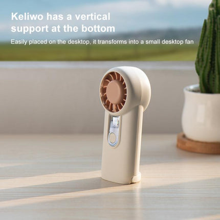 H07 Mini High Speed Handheld Fan with Digital Display