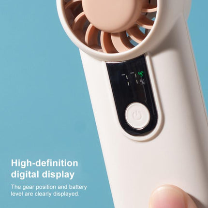 H07 Mini High Speed Handheld Fan with Digital Display