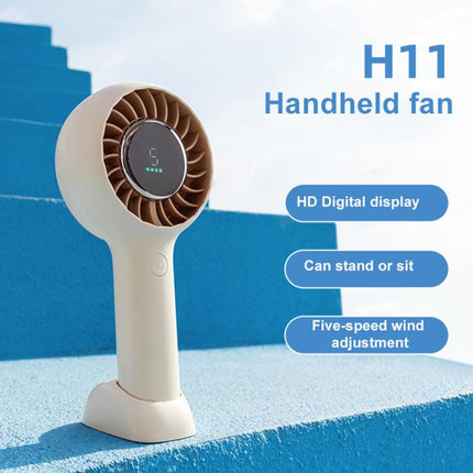 H11 Handheld Portable Fan with Digital Display