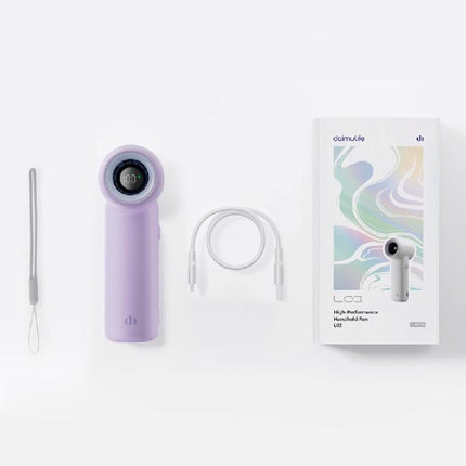 L03 High Speed Silent Handheld Mini Fan with Digital Display