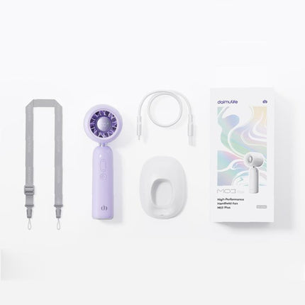 M03 Plus High Speed Silent Handheld Fan with Digital Display