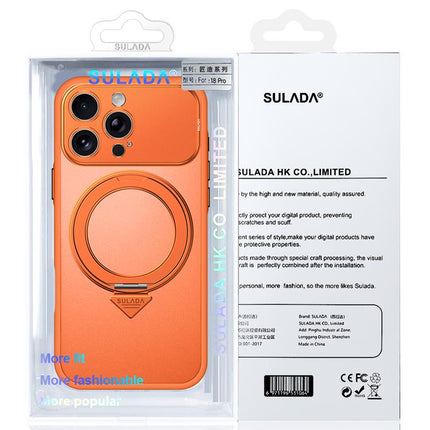 SULADA Transforms Into 17 Pro Semi-Transparent Matte Rotation Magnetic Holder Phone Case, For iPhone 18 Pro, For iPhone 18 Pro Max, For iPhone 17 Pro Max, For iPhone 17 Pro