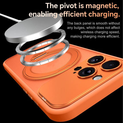 SULADA Transforms Into 17 Pro Semi-Transparent Matte Rotation Magnetic Holder Phone Case, For iPhone 18 Pro, For iPhone 18 Pro Max, For iPhone 17 Pro Max, For iPhone 17 Pro