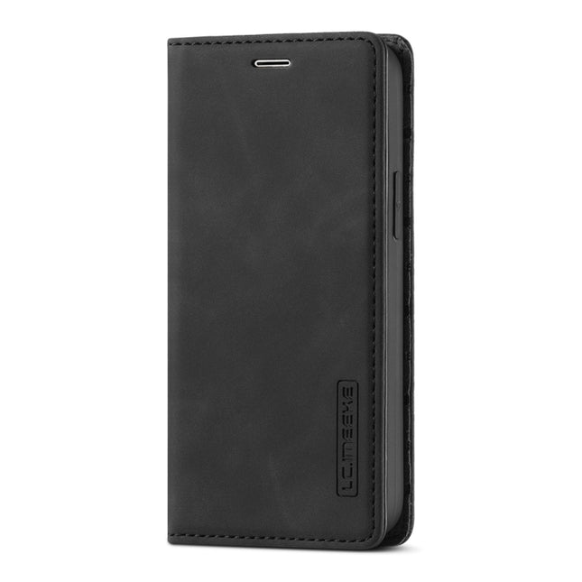 LC.IMEEKE Strong Magnetism Ultra-thin Horizontal Flip Shockproof Matte TPU + PU Leather Case with Holder & Card Slots & Wallet, For iPhone 12 mini, For iPhone 12 / 12 Pro, For iPhone 12 Pro Max, For iPhone 12 Pro, For iPhone XS / X