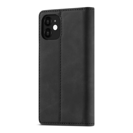 LC.IMEEKE Strong Magnetism Ultra-thin Horizontal Flip Shockproof Matte TPU + PU Leather Case with Holder & Card Slots & Wallet, For iPhone 12 mini, For iPhone 12 / 12 Pro, For iPhone 12 Pro Max, For iPhone 12 Pro, For iPhone XS / X