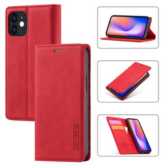 LC.IMEEKE - Funda ultrafina de piel sintética con tapa horizontal, a prueba de golpes, con soporte, ranuras para tarjetas y billetera, para iPhone 12 mini, iPhone 12/12 Pro, iPhone 12 Pro Max, iPhone 12 Pro, iPhone XS/X, iPhone XR