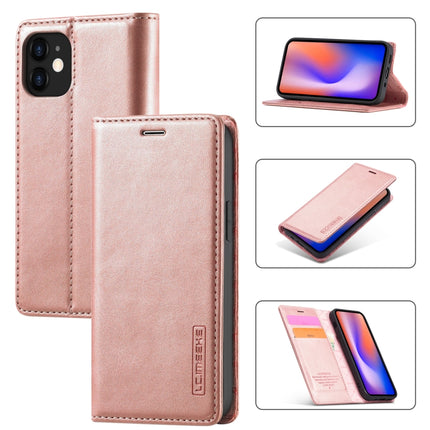 LC.IMEEKE Strong Magnetism Ultra-thin Horizontal Flip Shockproof Matte TPU + PU Leather Case with Holder & Card Slots & Wallet, For iPhone 12 mini, For iPhone 12 / 12 Pro, For iPhone 12 Pro Max, For iPhone 12 Pro, For iPhone XS / X