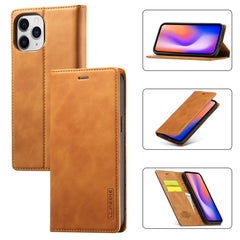 LC.IMEEKE Strong Magnetism Ultra-thin Horizontal Flip Shockproof Matte TPU + PU Leather Case with Holder & Card Slots & Wallet, For iPhone 12 mini, For iPhone 12 / 12 Pro, For iPhone 12 Pro Max, For iPhone 12 Pro, For iPhone XS / X, For iPhone XR