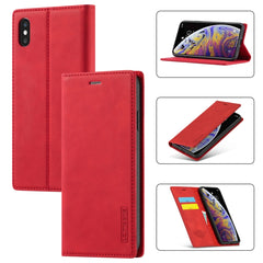 LC.IMEEKE Strong Magnetism Ultra-thin Horizontal Flip Shockproof Matte TPU + PU Leather Case with Holder & Card Slots & Wallet, For iPhone 12 mini, For iPhone 12 / 12 Pro, For iPhone 12 Pro Max, For iPhone 12 Pro, For iPhone XS / X, For iPhone XR