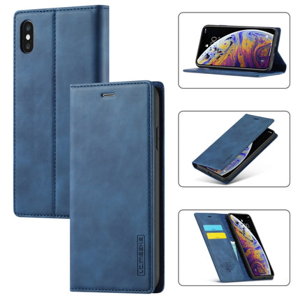 LC.IMEEKE Strong Magnetism Ultra-thin Horizontal Flip Shockproof Matte TPU + PU Leather Case with Holder & Card Slots & Wallet, For iPhone 12 mini, For iPhone 12 / 12 Pro, For iPhone 12 Pro Max, For iPhone XS / X, For iPhone 12 Pro
