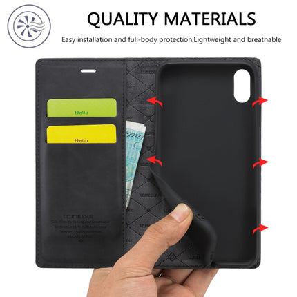 LC.IMEEKE Starker Magnetismus, ultradünn, horizontales Flip, stoßfest, matt, TPU + PU-Leder, mit Halterung, Kartenfächern und Geldbörse, für iPhone 6/6s, für iPhone 6 Plus/6s Plus, für iPhone 8 Plus/7 Plus, für iPhone 11, für iPhone 11 Pro