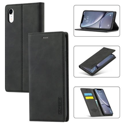 LC.IMEEKE Starker Magnetismus, ultradünn, horizontales Flip, stoßfest, matt, TPU + PU-Leder, mit Halterung, Kartenfächern und Geldbörse, für iPhone 6/6s, für iPhone 6 Plus/6s Plus, für iPhone 8 Plus/7 Plus, für iPhone 11, für iPhone 11 Pro
