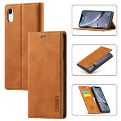 LC.IMEEKE Strong Magnetism Ultra-thin Horizontal Flip Shockproof Matte TPU + PU Leather Case with Holder & Card Slots & Wallet, For iPhone 12 mini, For iPhone 12 / 12 Pro, For iPhone 12 Pro Max, For iPhone 12 Pro, For iPhone XS / X, For iPhone XR