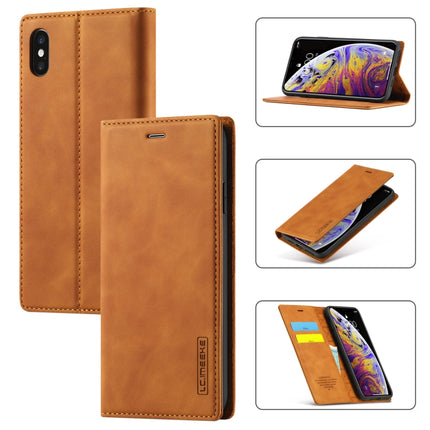 LC.IMEEKE Starker Magnetismus, ultradünn, horizontales Flip, stoßfest, matt, TPU + PU-Leder, mit Halterung, Kartenfächern und Geldbörse, für iPhone 6/6s, für iPhone 6 Plus/6s Plus, für iPhone 8 Plus/7 Plus, für iPhone 11, für iPhone 11 Pro