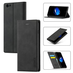 LC.IMEEKE Strong Magnetism Ultra-thin Horizontal Flip Shockproof Matte TPU + PU Leather Case with Holder & Card Slots & Wallet, For iPhone 6 / 6s, For iPhone 6 Plus / 6s Plus, For iPhone 8 Plus / 7 Plus, For iPhone 11, For iPhone 11 Pro