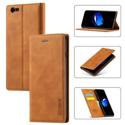 LC.IMEEKE Starker Magnetismus, ultradünn, horizontales Flip, stoßfest, matt, TPU + PU-Leder, mit Halterung, Kartenfächern und Geldbörse, für iPhone 6/6s, für iPhone 6 Plus/6s Plus, für iPhone 8 Plus/7 Plus, für iPhone 11, für iPhone 11 Pro
