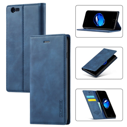 LC.IMEEKE Starker Magnetismus, ultradünn, horizontales Flip, stoßfest, matt, TPU + PU-Leder, mit Halterung, Kartenfächern und Geldbörse, für iPhone 6/6s, für iPhone 6 Plus/6s Plus, für iPhone 8 Plus/7 Plus, für iPhone 11, für iPhone 11 Pro