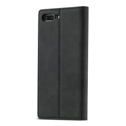 LC.IMEEKE Starker Magnetismus, ultradünn, horizontales Flip, stoßfestes, mattes TPU + PU-Leder, mit Halter, Kartenfächern und Geldbörse, für iPhone SE 2022 / SE 2020/8/7