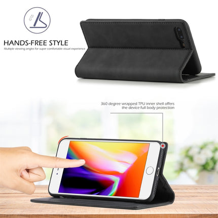 LC.IMEEKE Starker Magnetismus, ultradünn, horizontales Flip, stoßfestes, mattes TPU + PU-Leder, mit Halter, Kartenfächern und Geldbörse, für iPhone SE 2022 / SE 2020/8/7