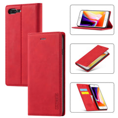 LC.IMEEKE Strong Magnetism Ultra-thin Horizontal Flip Shockproof Matte TPU + PU Leather Case with Holder & Card Slots & Wallet, For iPhone 6 / 6s, For iPhone 6 Plus / 6s Plus, For iPhone 8 Plus / 7 Plus, For iPhone 11, For iPhone 11 Pro