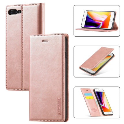 LC.IMEEKE Starker Magnetismus, ultradünn, horizontales Flip, stoßfestes, mattes TPU + PU-Leder, mit Halter, Kartenfächern und Geldbörse, für iPhone SE 2022 / SE 2020/8/7
