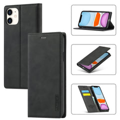 LC.IMEEKE Strong Magnetism Ultra-thin Horizontal Flip Shockproof Matte TPU + PU Leather Case with Holder & Card Slots & Wallet, For iPhone 6 / 6s, For iPhone 6 Plus / 6s Plus, For iPhone 8 Plus / 7 Plus, For iPhone 11, For iPhone 11 Pro