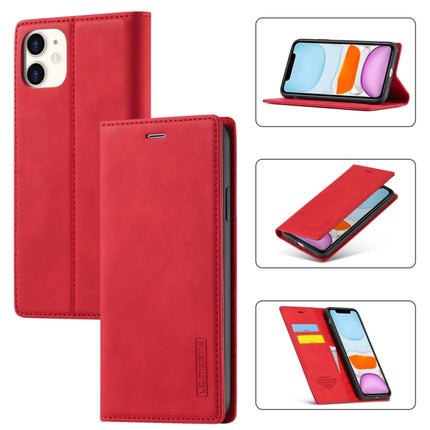 LC.IMEEKE Starker Magnetismus, ultradünn, horizontales Flip, stoßfestes, mattes TPU + PU-Leder, mit Halter, Kartenfächern und Geldbörse, für iPhone SE 2022 / SE 2020/8/7