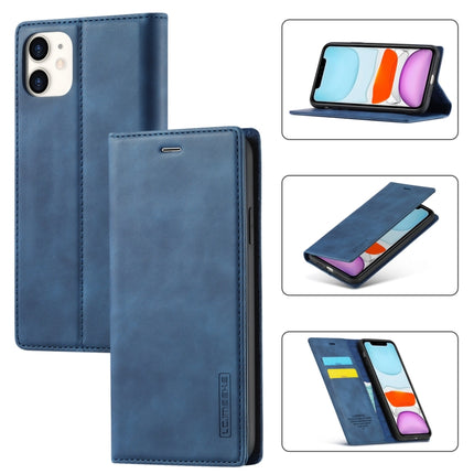 LC.IMEEKE Starker Magnetismus, ultradünn, horizontales Flip, stoßfestes, mattes TPU + PU-Leder, mit Halter, Kartenfächern und Geldbörse, für iPhone SE 2022 / SE 2020/8/7